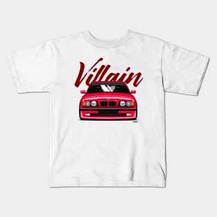 E34 IN RED STANCED Kids T-Shirt